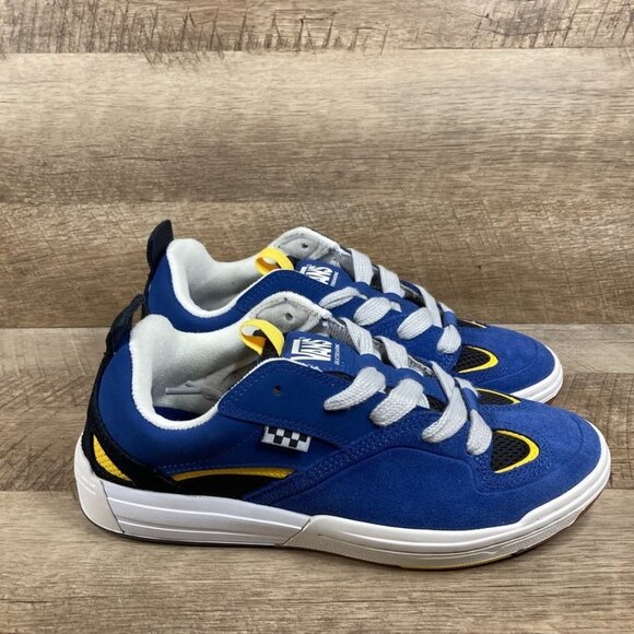 VANS Skate Mixxa Navy Blue Grey White Suede Mesh Mens 8.5 Womens 10 NEW - Picture 2 of 9